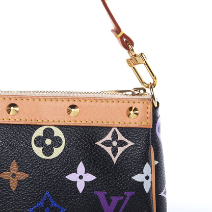 Louis Vuitton Monogram Multicolor Pochette Accessories Black 12 of 13