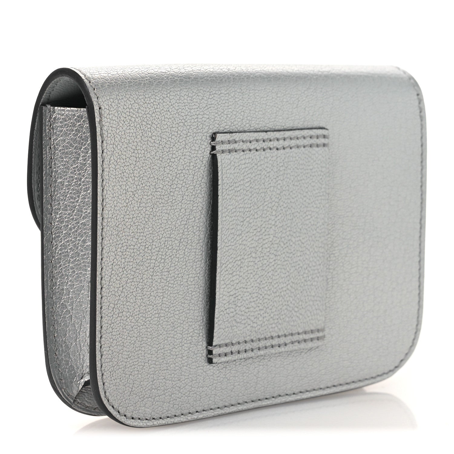 Hermes Metallic Chevre Chamkilight Constance Slim Wallet Argent 4 of 10