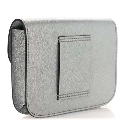 Hermes Metallic Chevre Chamkilight Constance Slim Wallet Argent 4 of 10