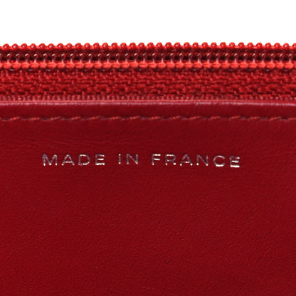 Chanel Caviar Quilted Wallet on Chain WOC Red 7 of 12