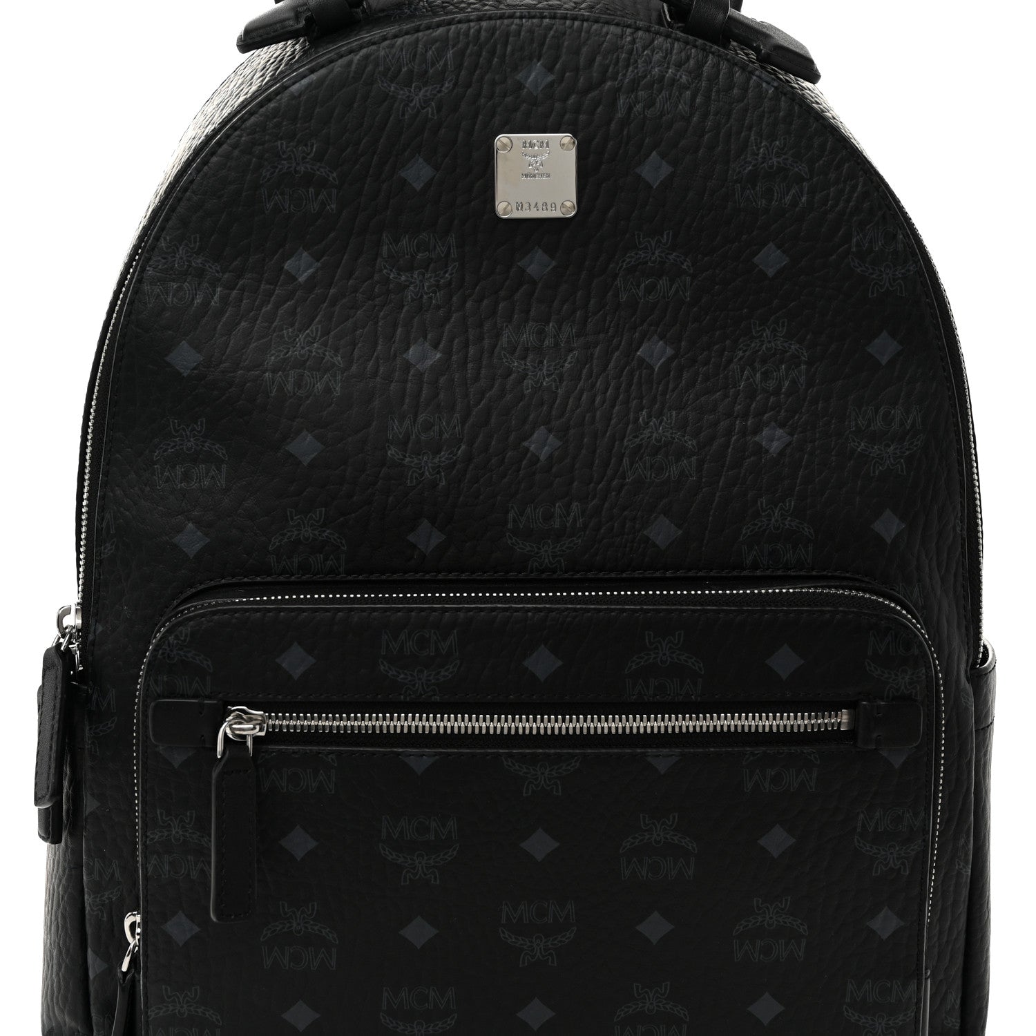 MCM Visetos Medium Stark Backpack Black 7 of 10