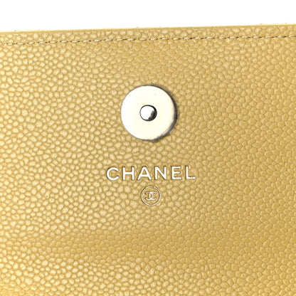 Chanel Caviar Quilted Business Affinity Clutch With Chain Flap Yellow 6 of 11
