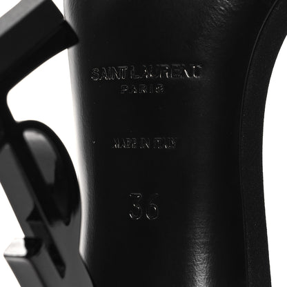Saint Laurent Calfskin Opyum 110 Sandals 36 Black 7 of 9