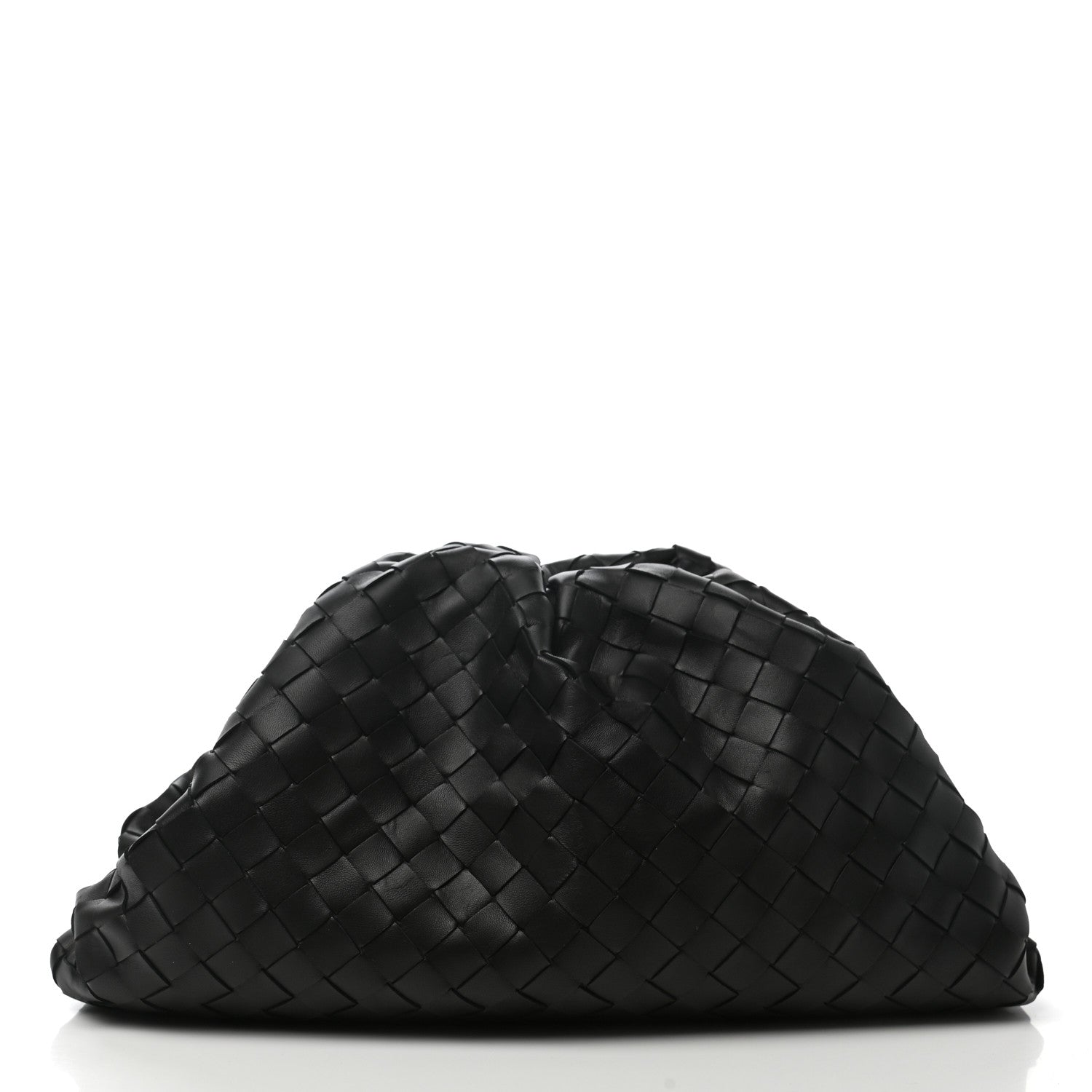 Bottega Veneta Nappa Maxi Intrecciato The Pouch Oversized Clutch Black 1 of 7