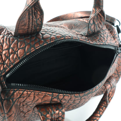 Alexander Wang Metallic Pebbled Lambskin Rocco Bronze Black Hardware 5 of 8