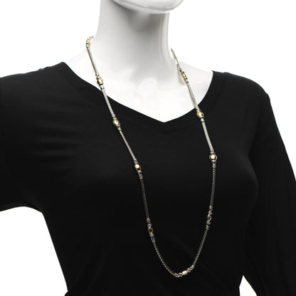 John Hardy Sterling Silver 22K Yellow Gold Palu Station Necklace 2 of 5