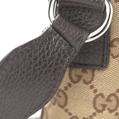 Gucci Monogram Flap Messenger Bag Beige Dark Brown 11 of 12