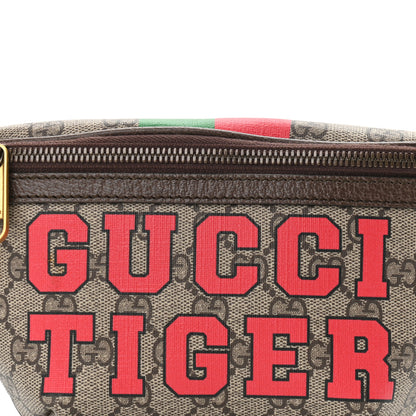 Gucci GG Supreme Monogram Textured Dollar Calfskin Gucci Tiger Belt Bag Beige Ebony Lobster Red New Shamarock New Acero 7 of 10