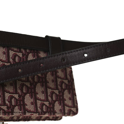 Christian Dior Oblique Saddle Belt Bag Bordeaux 11 of 13
