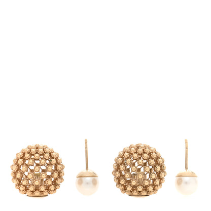 Christian Dior Pearl Mise En Dior Tribales Earrings Gold 3 of 5
