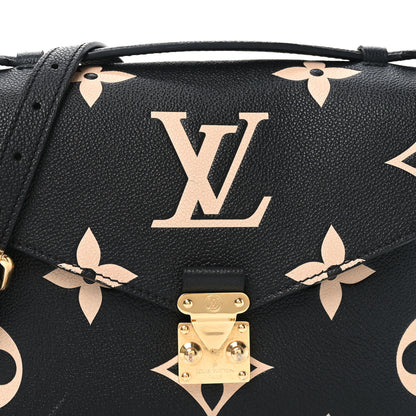 Louis Vuitton Empreinte Monogram Giant Pochette Metis Black Beige 7 of 9