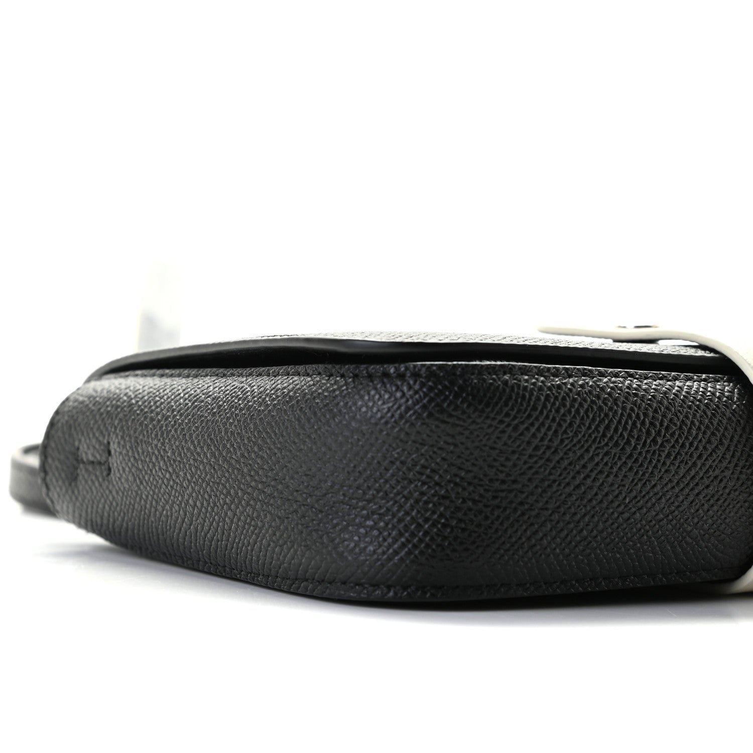 Celine Grained Calfskin Strap Clutch Black 7 of 10