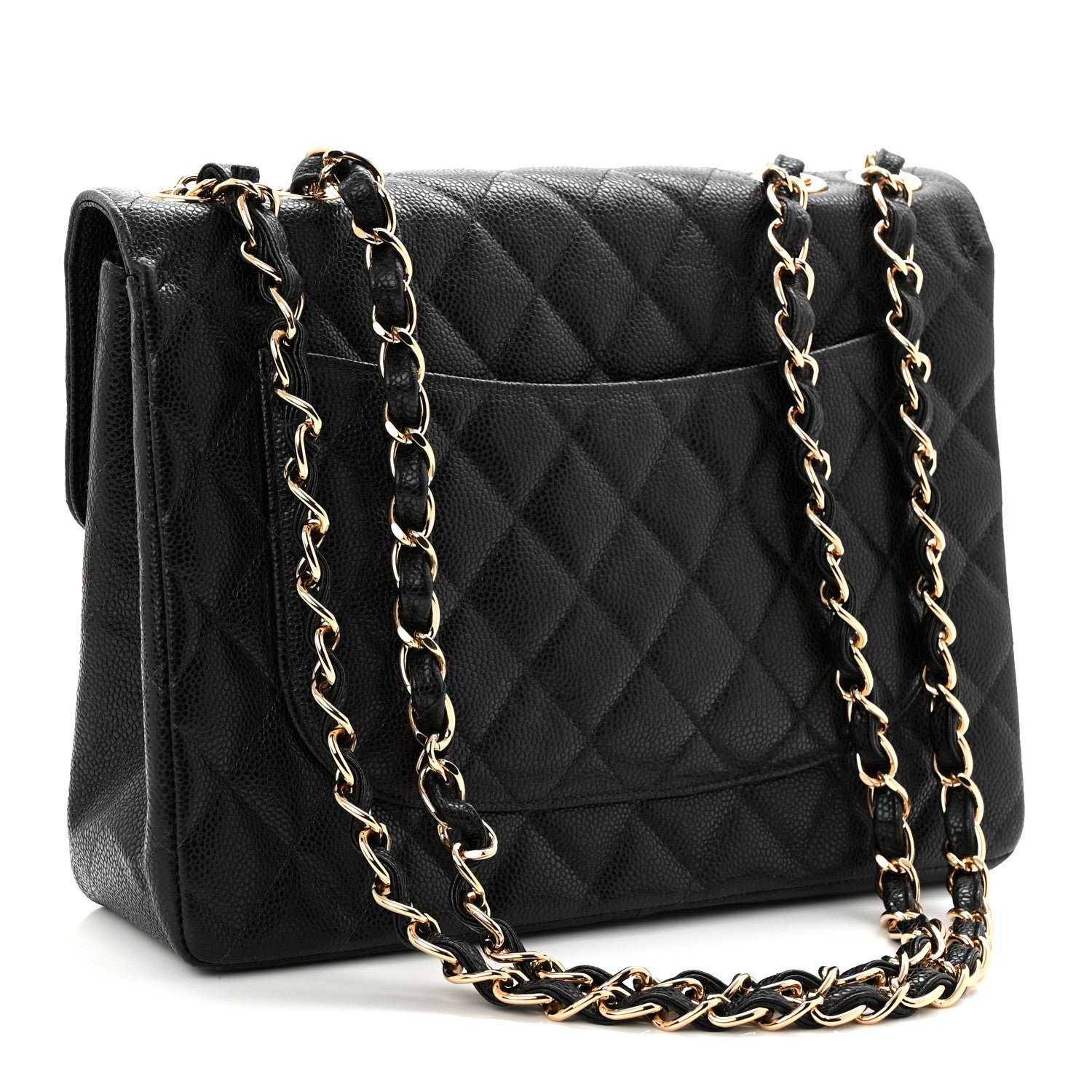 Chanel Caviar Jumbo Single Flap Black 3 of 10