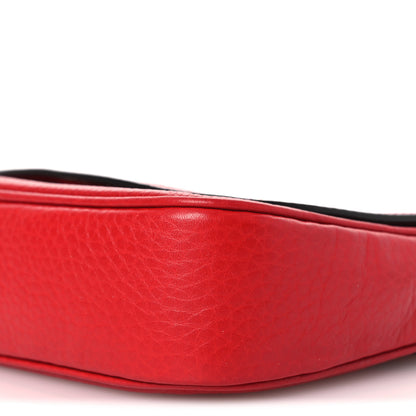Gucci Pebbled Calfskin Small Soho Flap Crossbody Red 9 of 9