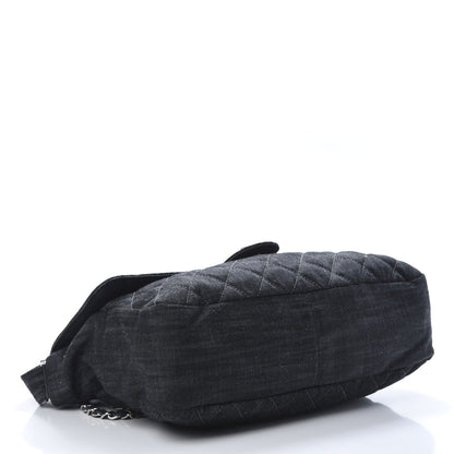Chanel Denim Quilted Stretch Spirit Messenger Bag 4 of 10