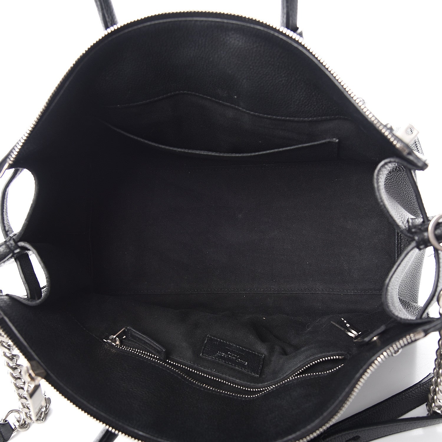 Saint Laurent Grained Calfskin Small Supple Sac De Jour Duffle Black 4 of 10