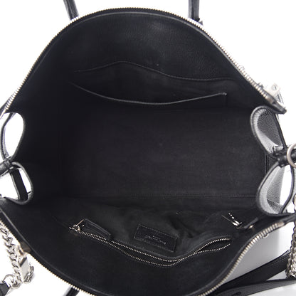 Saint Laurent Grained Calfskin Small Supple Sac De Jour Duffle Black 4 of 10
