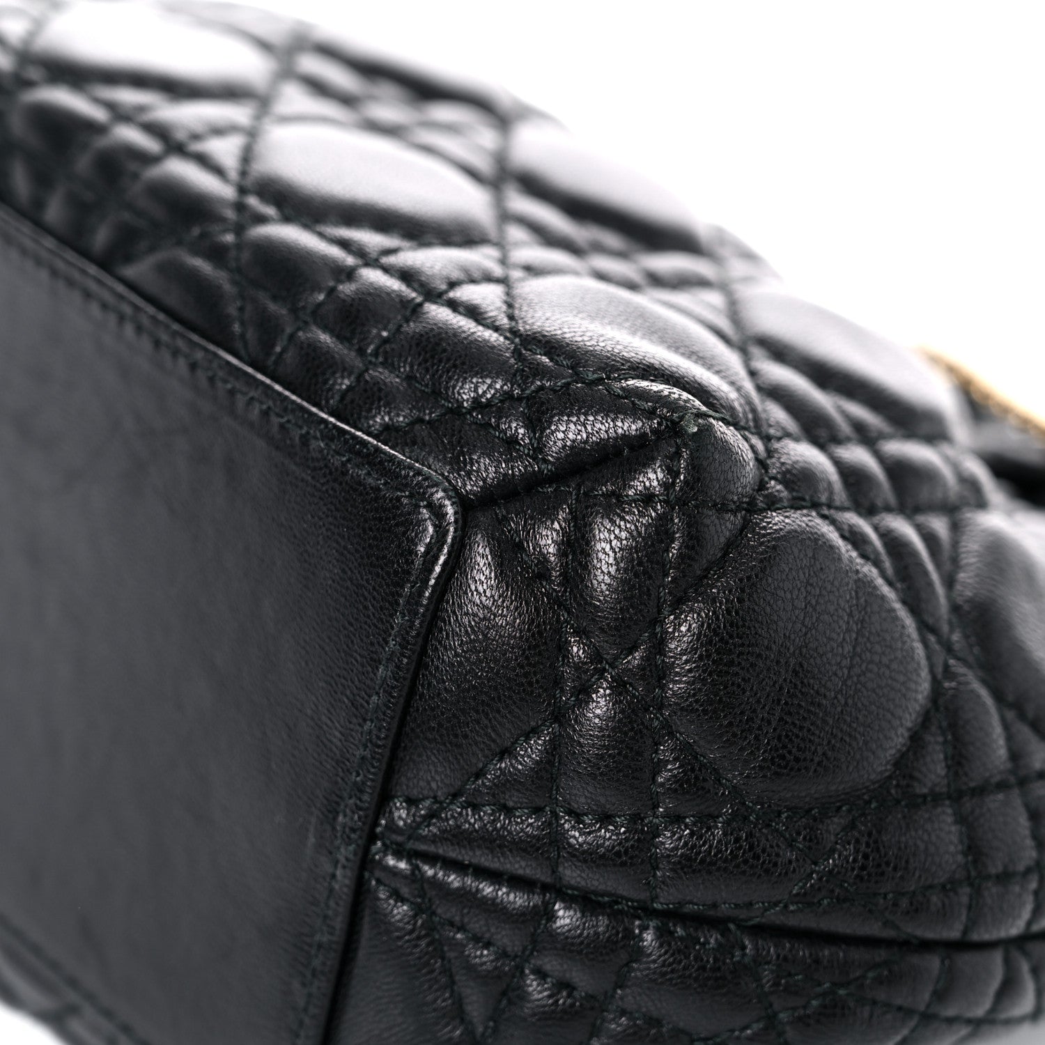 Christian Dior Lambskin Cannage Dior Soft Shoulder Bag Black 11 of 16