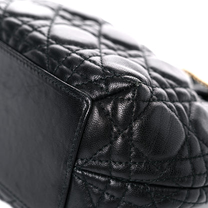 Christian Dior Lambskin Cannage Dior Soft Shoulder Bag Black 11 of 16