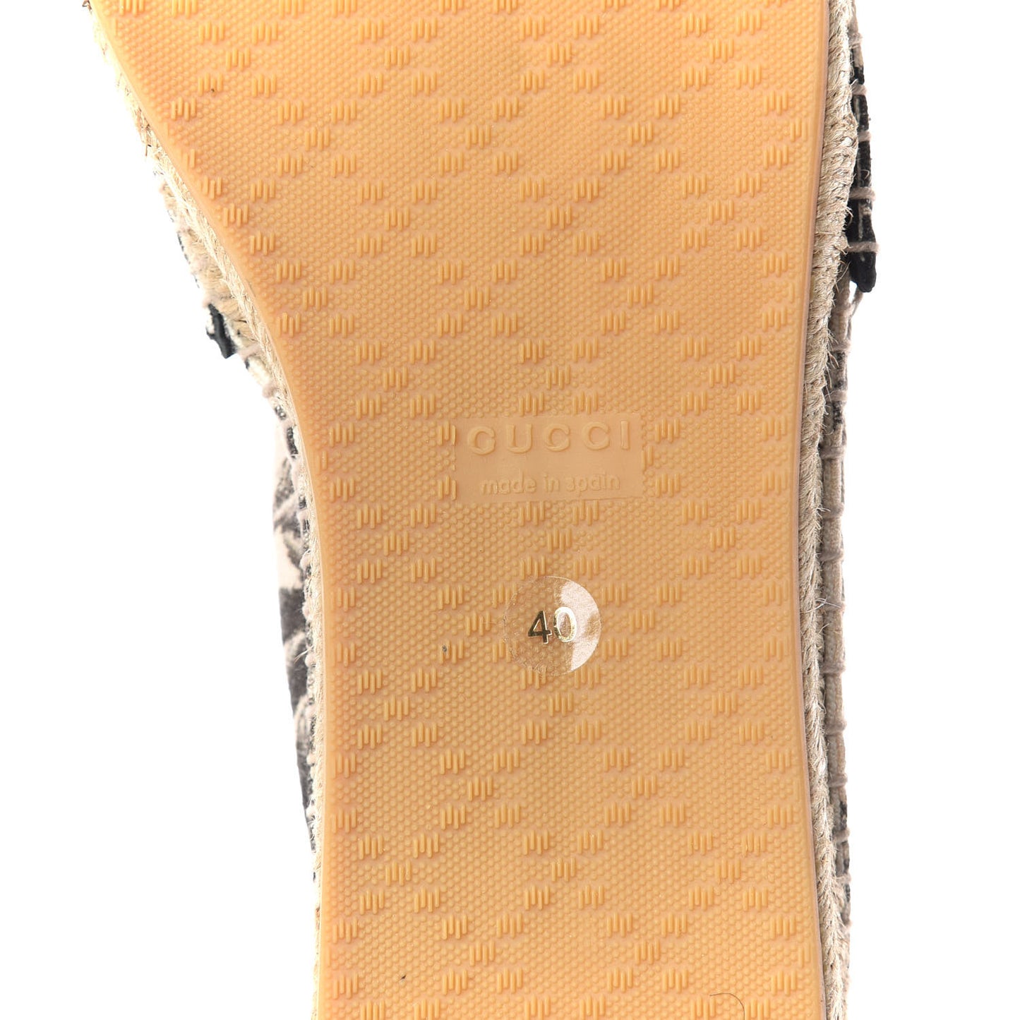 Canvas Pilar Printed Espadrille 40 Black