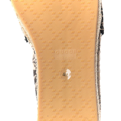 Gucci Canvas Pilar Printed Espadrille 40 Black 9 of 11
