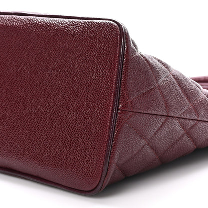 Chanel Caviar Quilted Medallion Tote Bordeaux 10 of 11