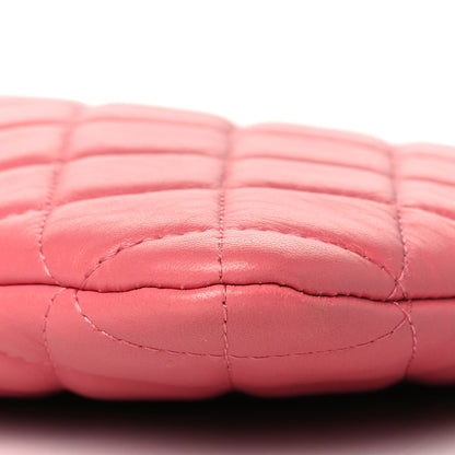Chanel Lambskin Quilted Medium Cosmetic Case Pink 10 of 10
