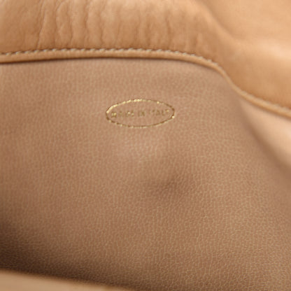 Chanel Lambskin Drawstring Sling Backpack Beige 9 of 16