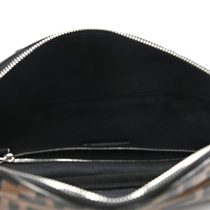 Fendi Vitello Century Bi-Color FF 1974 Embossed Belt Bag Maya Black 5 of 15
