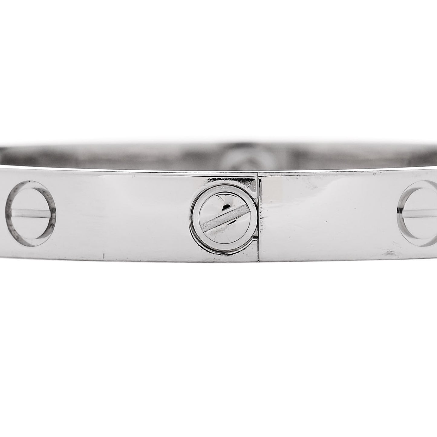 18K White Gold 4 Diamond LOVE Bracelet 16