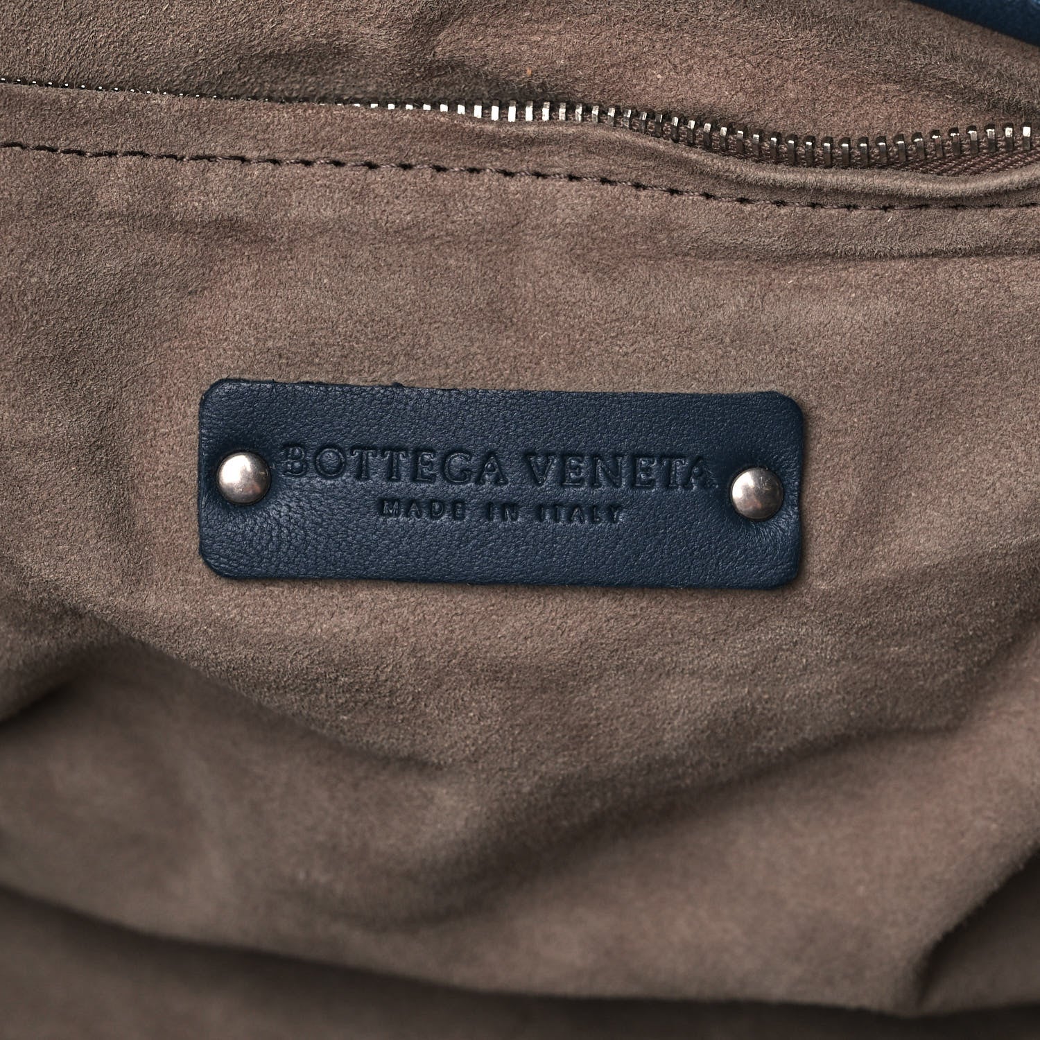 Bottega Veneta Nappa Intrecciato Bella Tote Navy 8 of 11
