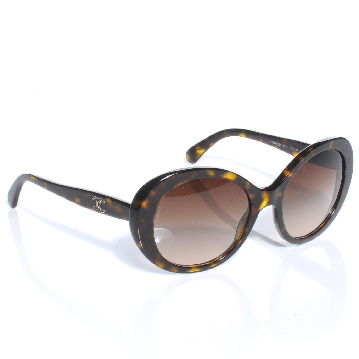 Chanel Tortoise Shell CC Sunglasses 5238 3 of 6