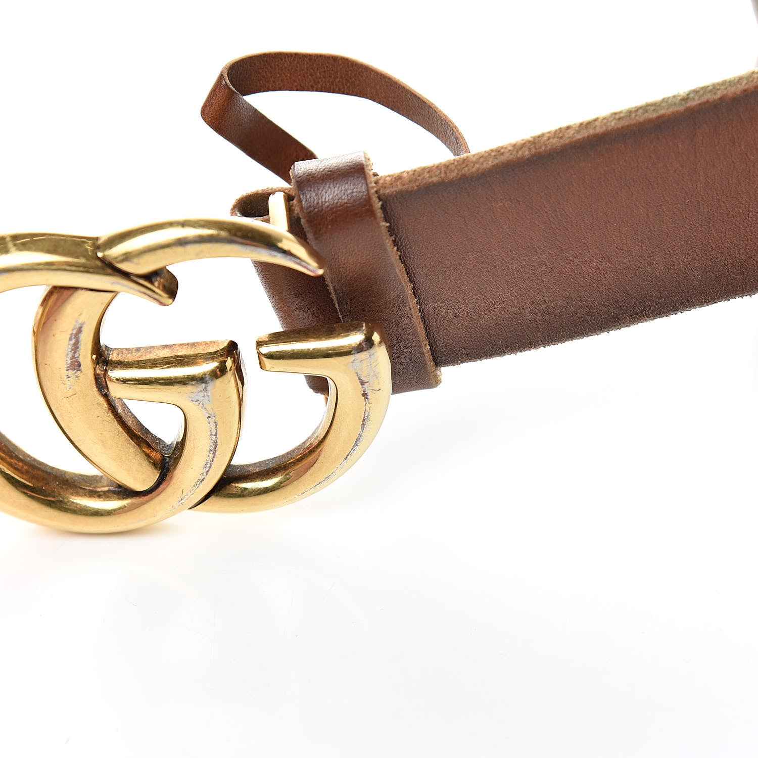Gucci Faded Calfskin Double G 40mm Belt 100 40 Cuir 9 of 10