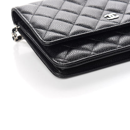 Chanel Caviar Quilted Wallet On Chain WOC Black 9 of 12