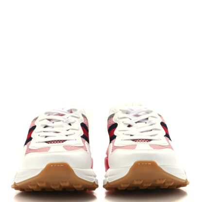 Gucci Lavaredo Eco Fabric Mesh Web Womens Rhyton Reflective Sneakers 39.5 Great White Water Rose Silver 2 of 9