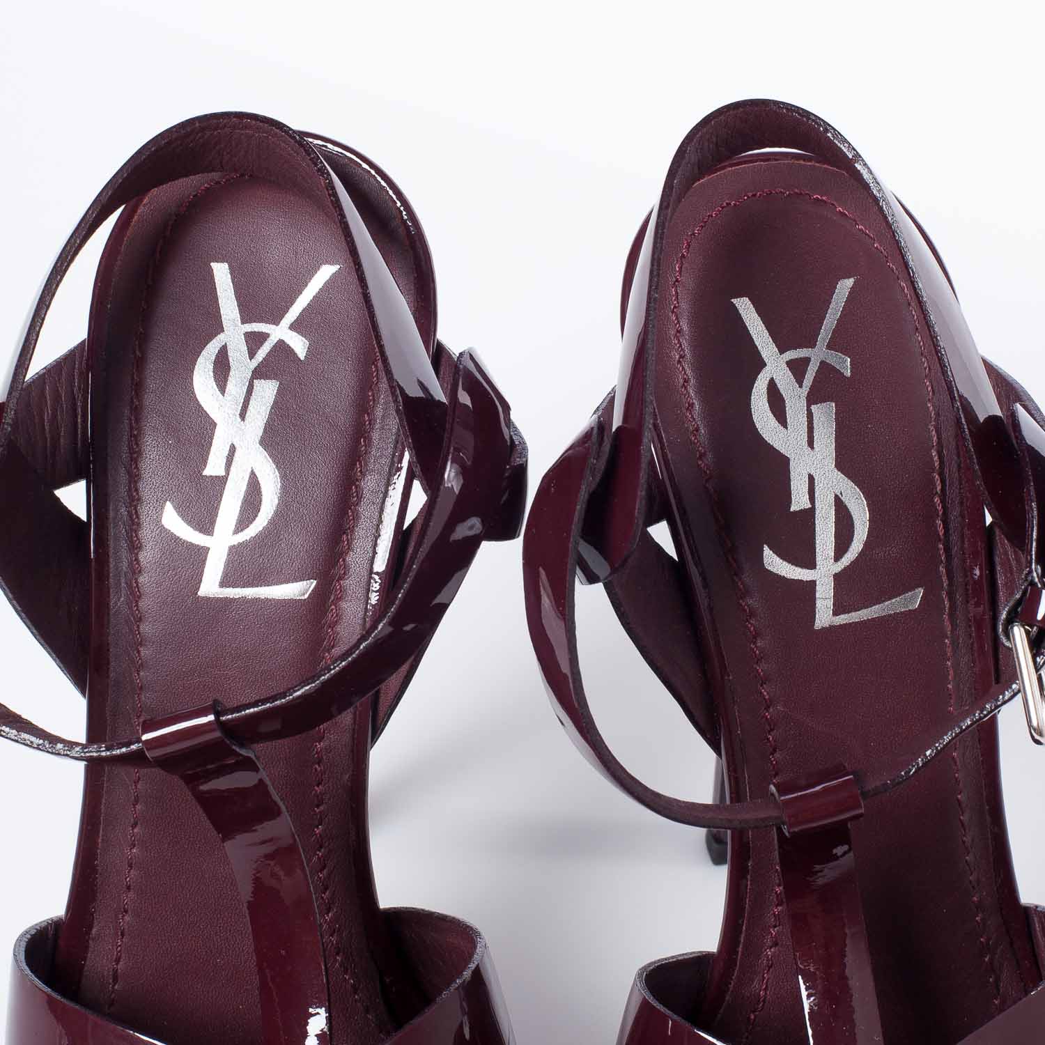 Saint Laurent Patent Tribute 105 Platform Sandals 36 9 of 10