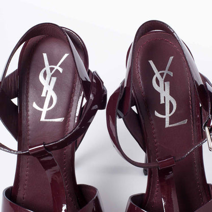 Saint Laurent Patent Tribute 105 Platform Sandals 36 9 of 10