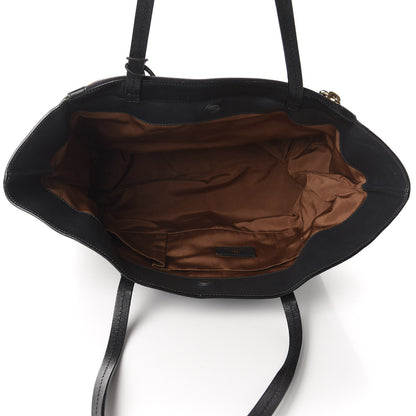 Lanvin Grained Calfskin New Easy Shopper Tote Navy Black 5 of 20