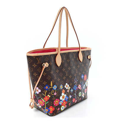 Louis Vuitton LV X TM Monogram Flowers Neverfull MM 3 of 9