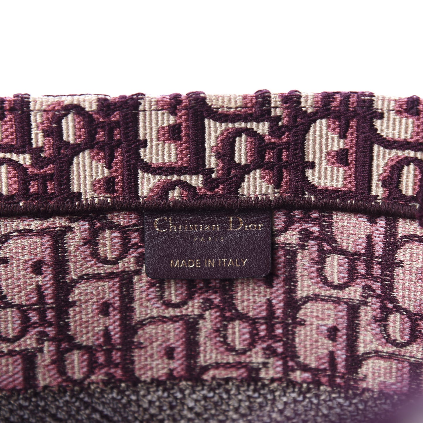 Oblique Medium Book Tote Burgundy Multicolor