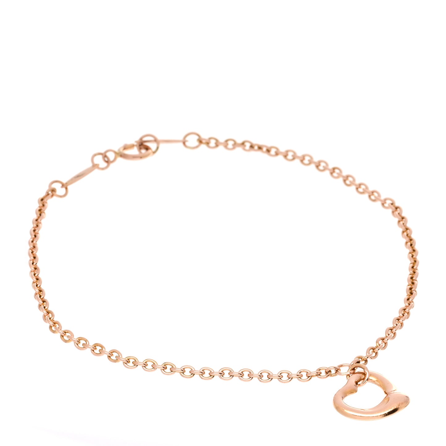 18K Rose Gold Elsa Peretti Open Heart Bracelet