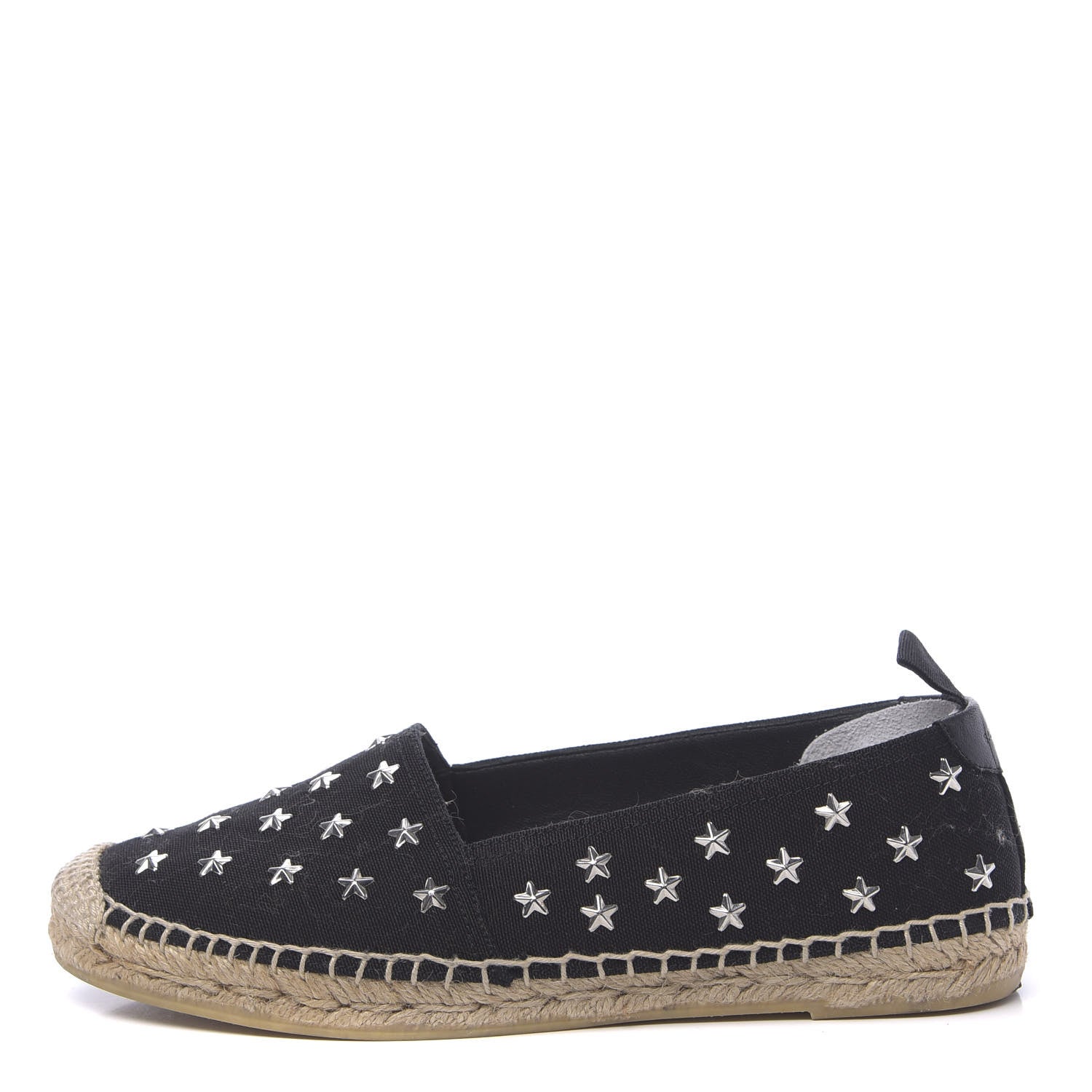Saint Laurent Canvas Star Studded Espadrilles 36 Black 1 of 11