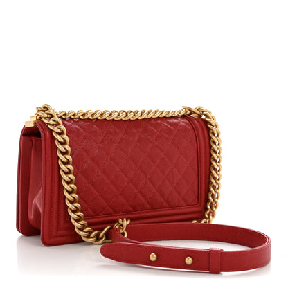 Chanel Lambskin Quilted Medium Boy Flap Red 3 of 11