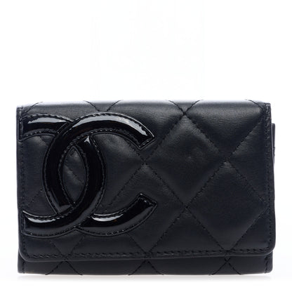 Chanel Calfskin Quilted Cambon Business Card Holder Black 1 of 8