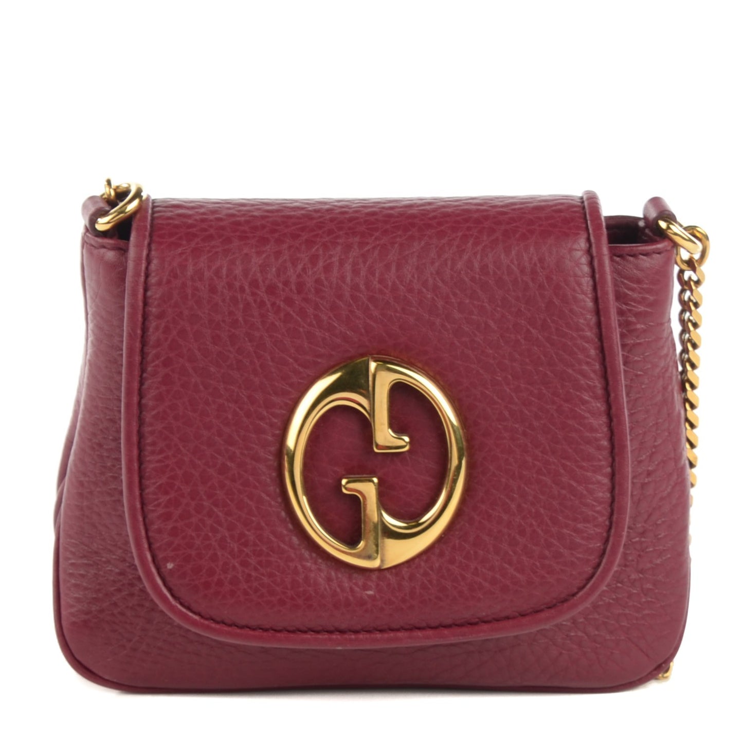 Cellarius Calfskin Small 1973 Chain Shoulder Bag Cherry Gloss