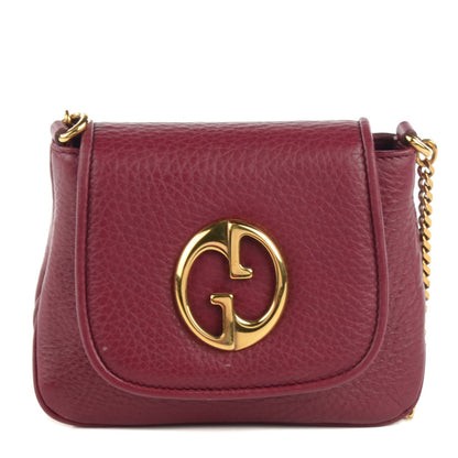 Gucci Cellarius Calfskin Small 1973 Chain Shoulder Bag Cherry Gloss 1 of 7