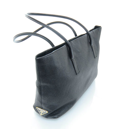 Prada Leather Shopper Tote Nero Black 3 of 9
