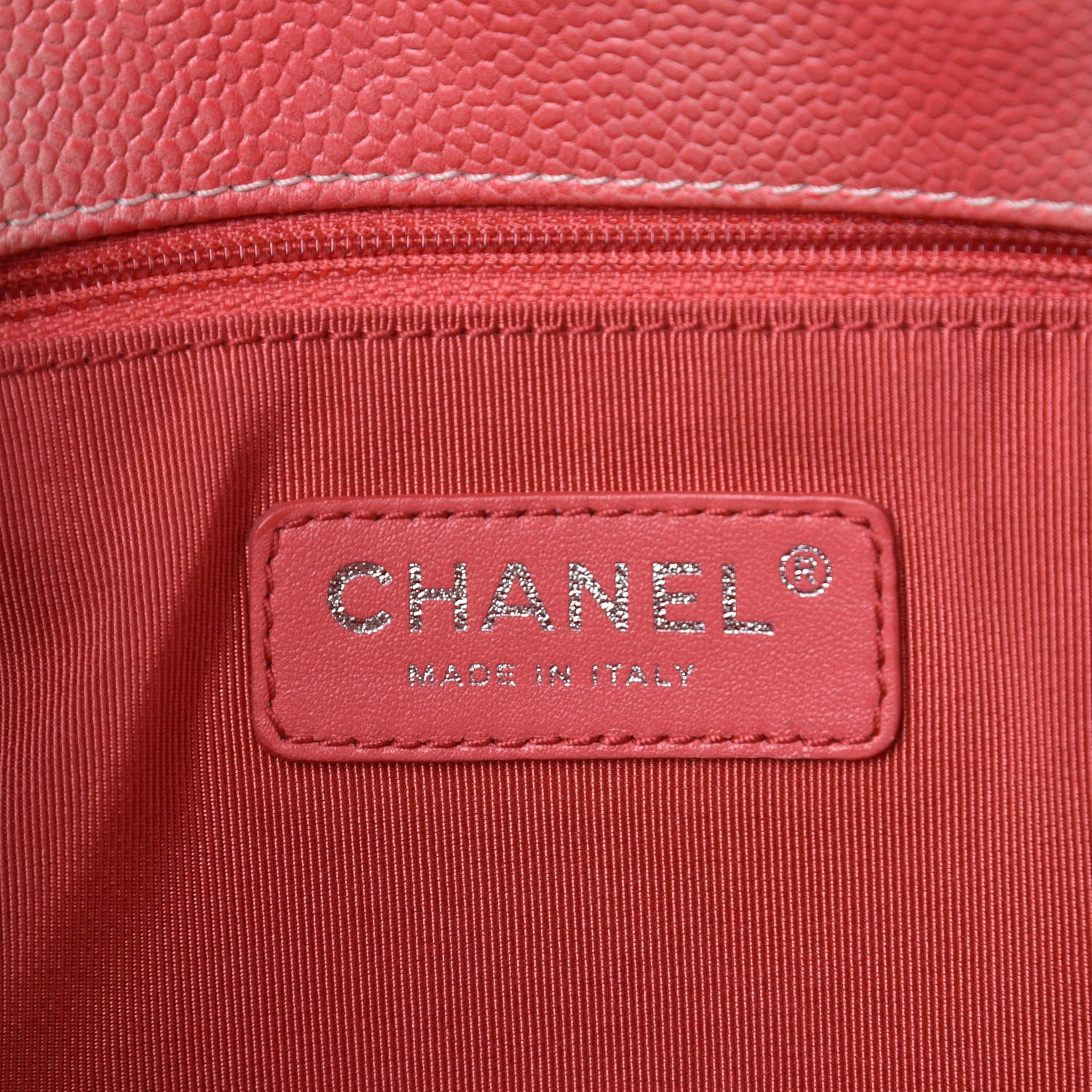 Chanel Caviar Quilted Ombre Medium Single Flap White Rose Pink 6 of 7