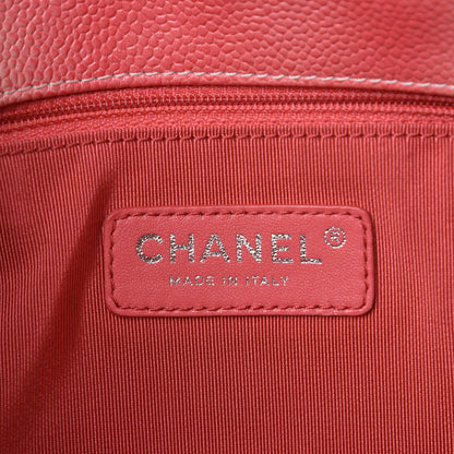 Chanel Caviar Quilted Ombre Medium Single Flap White Rose Pink 6 of 7