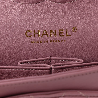 Chanel Lambskin Quilted Medium Double Flap Light Purple 6 of 11